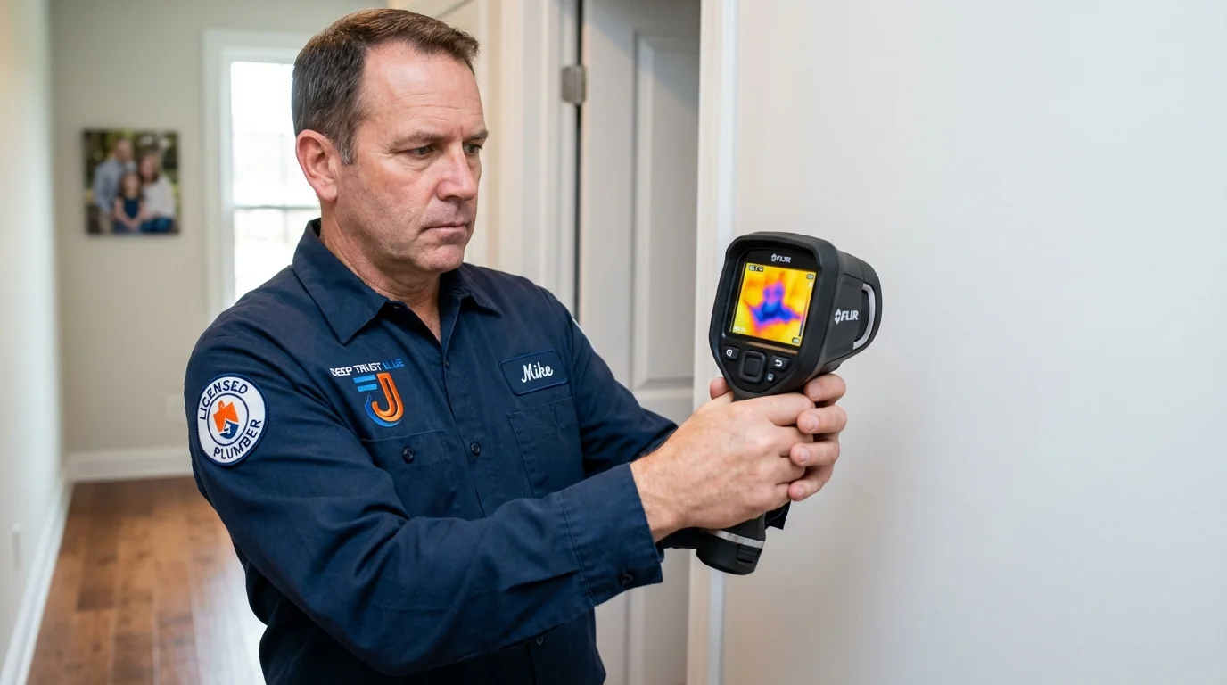 Thermal imaging leak detection by Johns Plumbing LLC in Ringwood